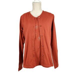 Cardigan Tank Set Women's M Field and Stream Orange Outdoor Langenlook Cottage